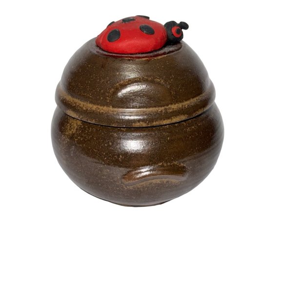 Unknown | Storage & Organization | Ceramic Ladybug Trinket Boxjar ...